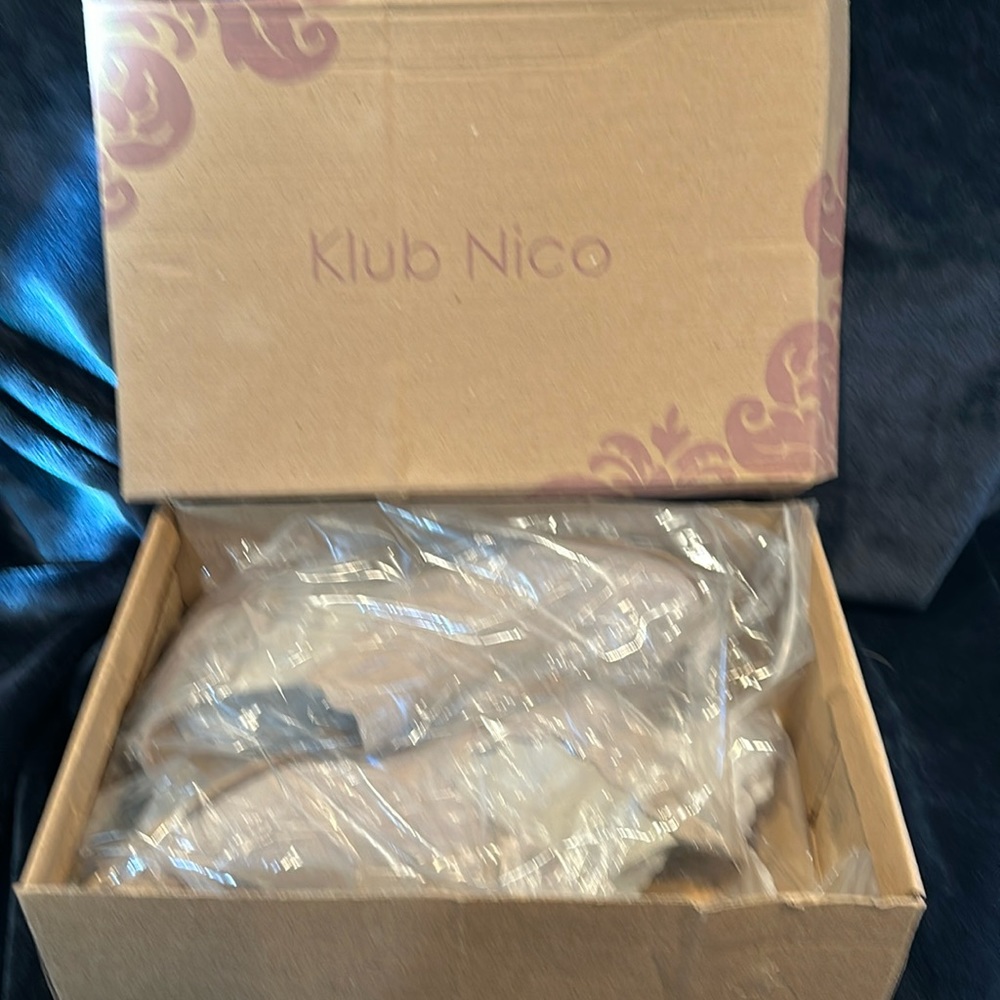 Brand New in package -Klub Nico suede ankle boots made in Spain